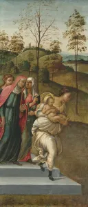Johannes der Taufert umgebracht von Zacharias, ca. 1510. Schöpfer: Francesco Granacci (Italienisch)