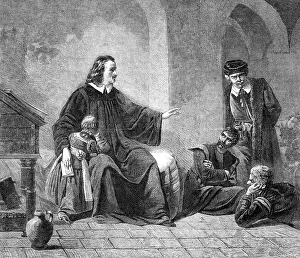 John Bunyan Pilgrims Progress Drucke: John Bunyan Reciting The Pilgrim's Progress'