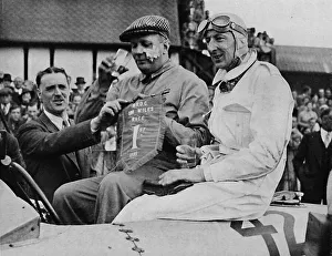 Motor Racing Drucke: John Cobb and T. E. Rose-Richards, c1935, (1937)
