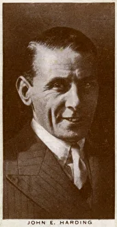 Monochrome Sports Images Drucke: John E Harding, British boxing manager and match-maker, 1938