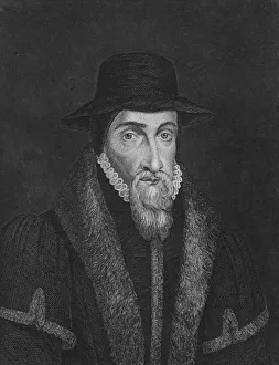 English Author Images Drucke: John Foxe, (19th century). Creator: Unknown
