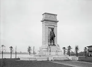Hans und Johannes-Paul-Jones-Statue (Guss), um 1914 von der Fotografenfirma Harris and Ewing gemalet