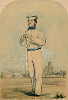 Lords Cricket Ground London Drucke: John Wisden, c1850s. Creator: Unknown