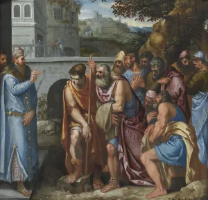 Fine Art Oil On Wood Panels Drucke: Joseph and his Brothers