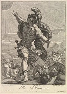 Johannes befehlt den Sonnenstillstand, Künstler: Hieronymus Ferroni