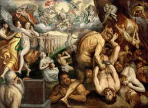 Early Netherlandish Artwork Drucke: The Last Judgment
