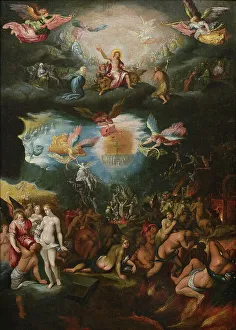 Last Judgment Painting Drucke: The Last Judgment, after 1619