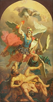 Austrian Oil Paintings Drucke: The Last Judgment, 1780-1800. Creator: Unknown