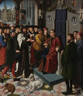 Early Netherlandish Painting Drucke: The Judgment of Cambyses (left panel), 1498. Artist: David, Gerard (ca. 1460-1523)