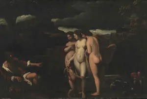 Athena Goddess Drucke: The Judgment of Paris, 1601-1700. Creator: Unknown
