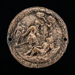 Sixteenth Century Sculpture Drucke: The Judgment of Paris, 16th century. Creator: Unknown