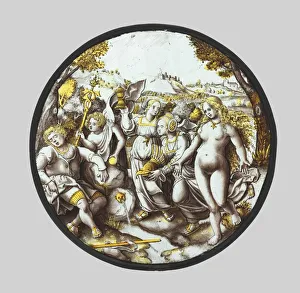 Die Entscheidung von Paris, umgangssprachlich auch als Urteil der Göttin Venus bekannt; Künstler unbekannt