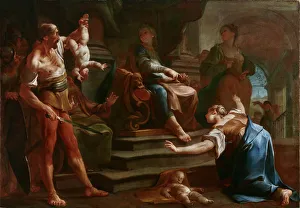 Motherly Love Artwork Drucke: The Judgment of Solomon, 1749