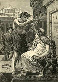 Cassells Illustrated Universal History Drucke: Julius Caesar Refusing The Crown Offered By Antony, 1890. Creator: Unknown