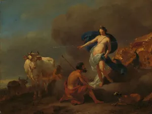 Jupiter befiehlt Argo zu wachsam auf Ionen zu achten, 1655 - 1683. Schöpfer : Nikolaas Berchum