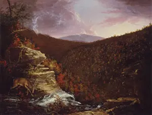 Hudson River School Artists Drucke: From the Top of Kaaterskill Falls, 1826. Creator: Thomas Cole