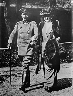 German Emperor Portrait Drucke: Kaiser & Kaiserin in the West, between c1910 and c1915. Creator: Bain News Service