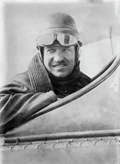 Early Aviation Drucke: Karl Ingold -- flying, between c1910 and c1915. Creator: Bain News Service