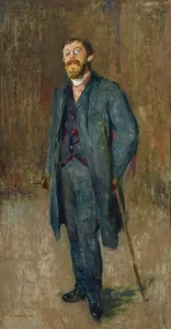 Drucke von Karl Jensen-Hjell, 1885. Privatsammlung Edvard Munch Drucke: Karl Jensen-Hjell, 1885. Künstler: Munch, Edvard (1863-1944)