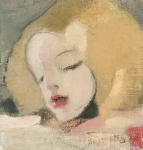 Helene Schjerfbeck Paintings Drucke: Katri, c. 1918