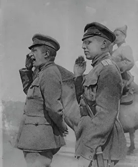 American History Photographs Drucke: Kerensky exhorting a regiment, between c1915 and c1920. Creator: Bain News Service