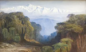 Indian Mountain Scenery Drucke: Kinchinjunga, 1877. Creator: Edward Lear