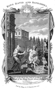 König David schaut auf die Badschaba, 1820