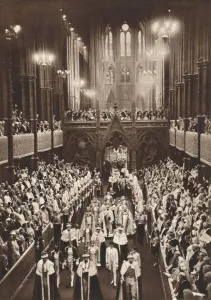 Kronungsprozession von König Georg VI., Westminsterer Abtei, 1937