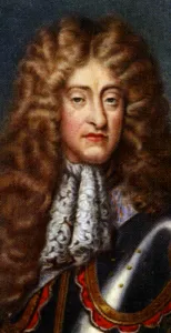 English Royalty Portrait Drucke: King James II