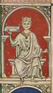 König Wilhelm Ruß (Aus der Historia Anglorum, Chronika maior) Künstler: Paris, Matthäus (ca. 1200 - ca. 1259)