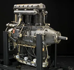 National Air And Space Museum Artifacts Drucke: Kirkham, Vertically-Opposed 6 Engine, Experimantal, 1929. Creator: Charles B. Kirkham