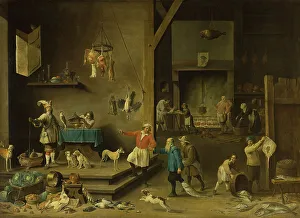 David Teniers The Younger Paintings Drucke: Kitchen, 1646