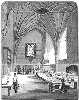 Queen Victoria Visit Drucke: The kitchen at Burghley, 1844. Creator: Unknown