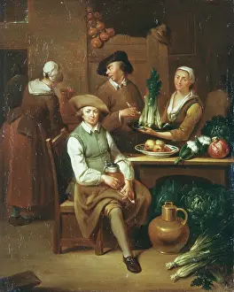 Kücheninnenausstattung, 19. Jahrhundert. Schöpfer: Johann Gerlach Lambert