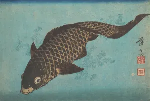 Koi, um 1842 von Ikeda Eisen geschaffen