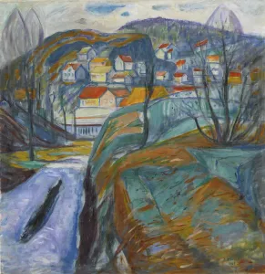 Edvard Munch Norway Drucke: Kragero in spring, 1929