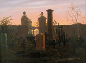 Kugelgens Grabmal, 1821-1822. Künstler: Frédéric de la Croix (Friedrich), Caspar David (1774 - 1840)