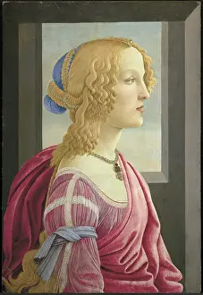 Drucke von La Bella Simonetta, 1469. Im Bestand der Marubeni Gallery Sandro Botticelli Drucke: La Bella Simonetta, 1469. Künstler: Botticelli, Sandro (1445-1510)