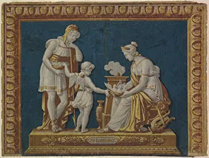 Die Wanddekoration La Constance Feuerbrett, Frankreich, 1795/95. Schöpfer unbekannt