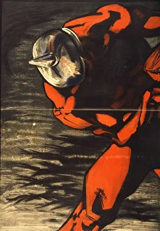 WWI Illustrations Drucke: La Pace Tedesca, 1917