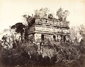 Die Kaserne in Chichen Itza, 1857 - 1889. Ersteller : Desiré Charnay