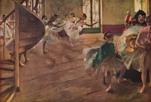 Edgar Degas Drucke: Die Wiederholung, 1877. Künstler: Edgar Degas