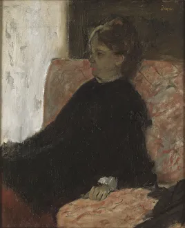 Genre Painting Style Drucke: Lady in Black