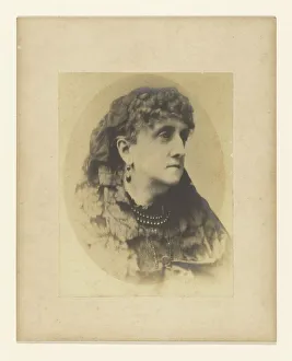 Black White Photography Drucke: Lady Dalrymple, 1900. Creator: Unknown