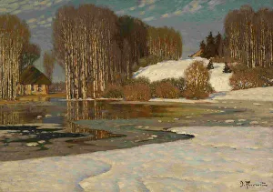 Bildende Kunst Drucke: Seeu aus Frühling, 1910er Jahre. Künstler: Purvitis, Vilhelms (1872-1945)