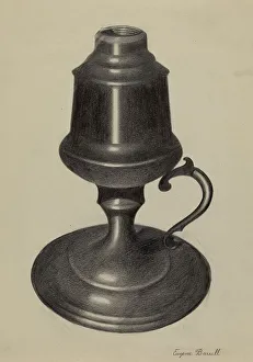 Heritage Art From USA Drucke: Lamp, c. 1936. Creator: Eugene Barrell