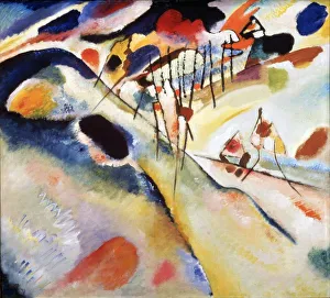 Landschaften Drucke: Landchaft, 1913. Künstler: Kandinski, Wassili Wassiljewitsch (1866-1944)