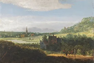 Dutch Heritage Art Images Drucke: Landscape with Armed Men, unknown date. Creator: Hercules Seghers