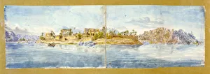 Egyptian Geographical Features Drucke: Landscape, Egypt, c19th Century. Artist: John Gardner Wilkinson