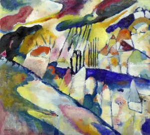 Drucke von Bildnis mit Regen, 1913. Im Bestand der Solomon R.Guggenheim-Stiftung in New York zu finden Abstrakte Kunst Drucke: Bildnis mit Regen, 1913